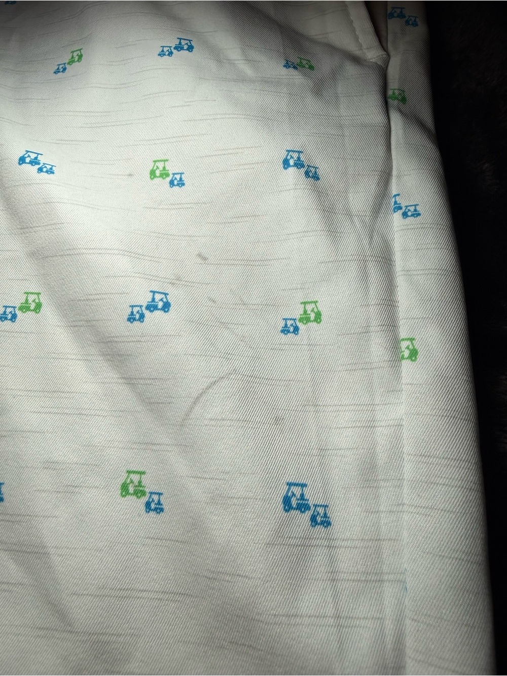 Walter Hagen White Golf Shorts with Blue & Green Mini golf carts size 34 - Picture 3 of 8
